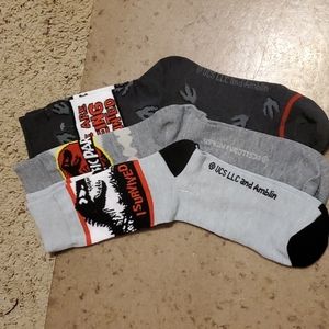 NWOT Jurassic Park Men's Crew Socks 3 Pack